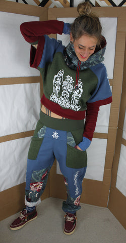 "Yutori"  P25 HC Crop Sweat "Sport" + manctettes A18 TM