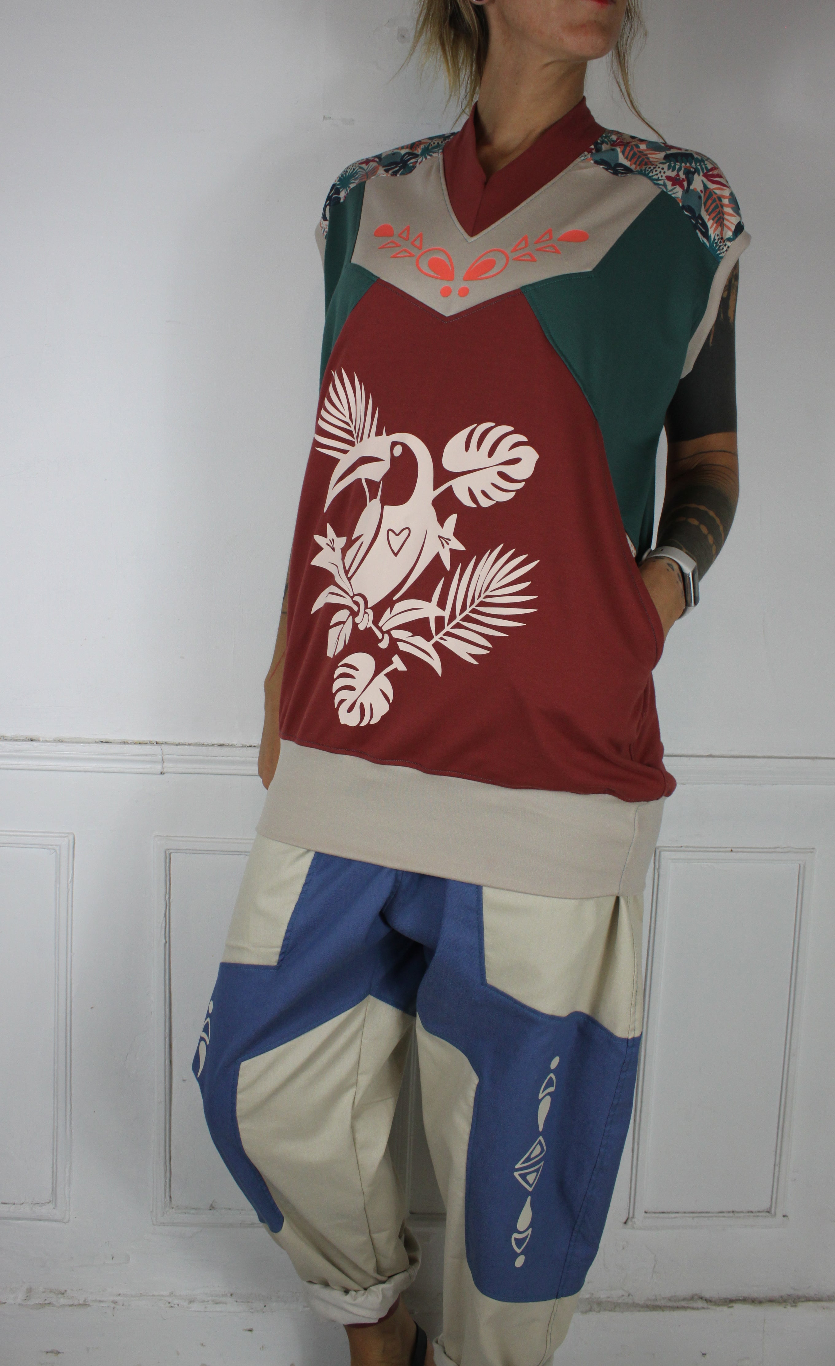 "Ōhashi" SomnamBulle X Coxeline Robe/Tunique Loose E25 HC TM/L