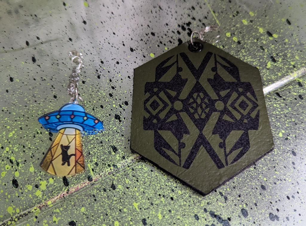 ❤️🧡💛👽💚💙💜 A25 Boucles d'Oreilles 🐈‍⬛🛸