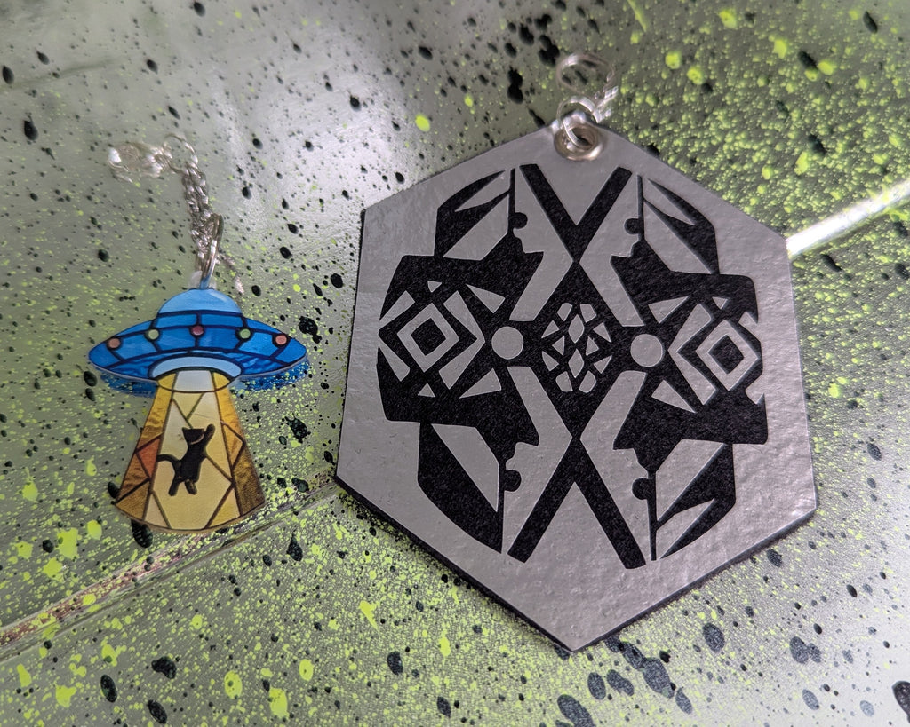 ❤️🧡💛👽💚💙💜 A25 Boucles d'Oreilles 🐈‍⬛🛸