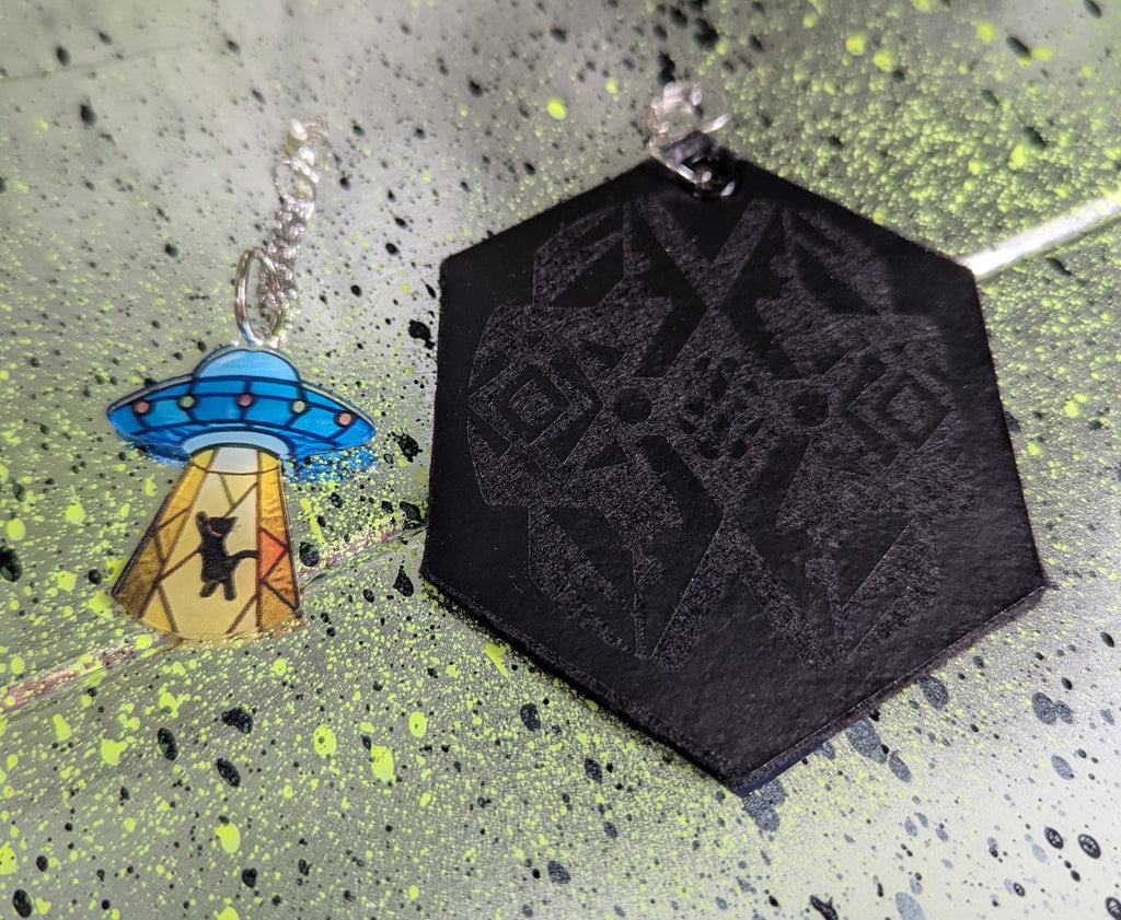 ❤️🧡💛👽💚💙💜 A25 Boucles d'Oreilles 🐈‍⬛🛸