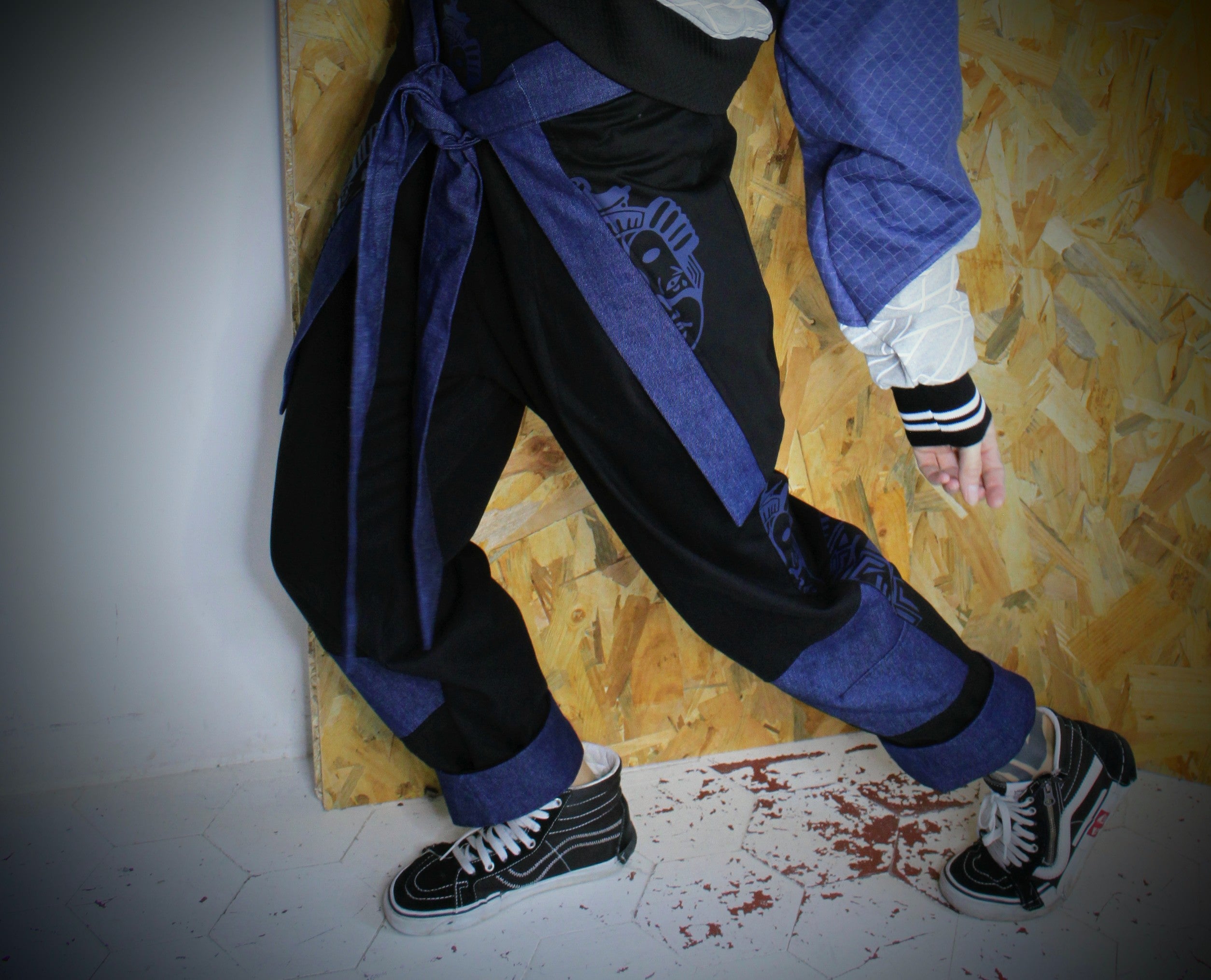 KijiBato Blue P26 Baggy Jap 4.1 "Naha" (Ōkini P26) + Tablier TM petit L